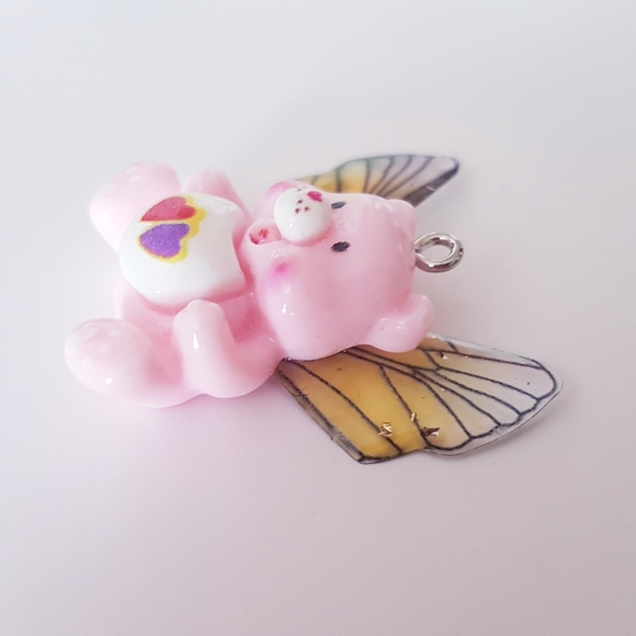 Two Hearts One Mind Necklace Pendant Charm Fairy Beary Collection Hand Crafted - Picture 5 of 9